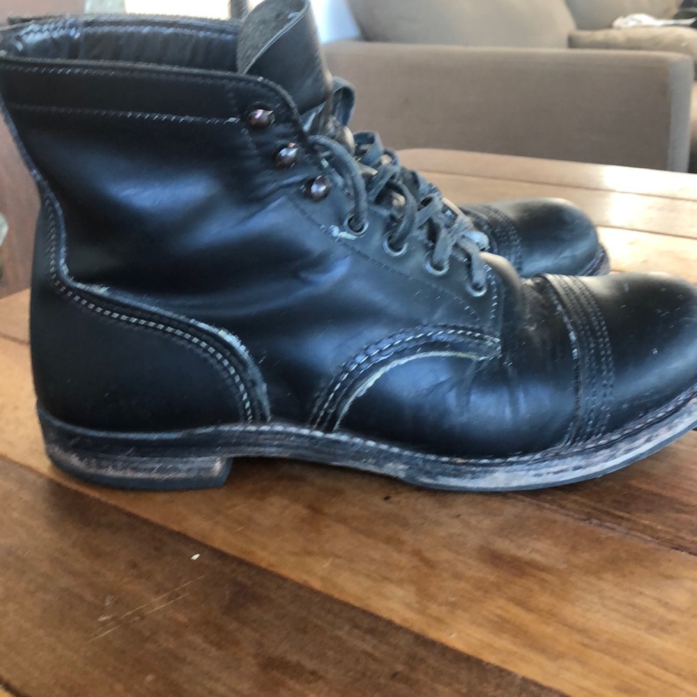 BROOKS BROTHERS MENS RED WING IRON RANGER BOOTS